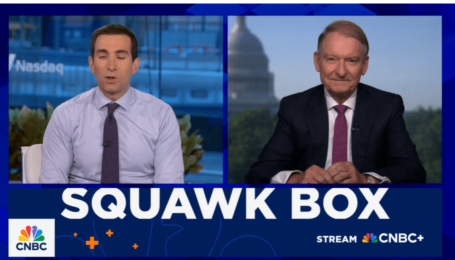 Squawk Box Interview. Source: CNBC