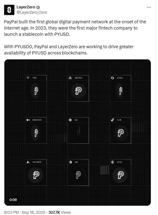 PYUSD on Sei LayerZero. Source: LayerZero