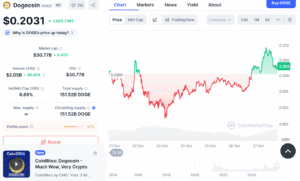 DOGE/USD Price Chart