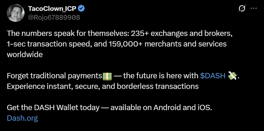 Dash use cases.