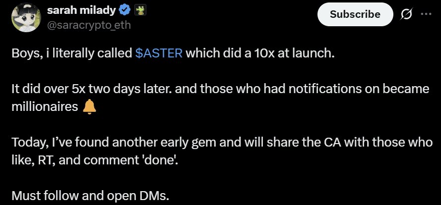 Aster token price analysis
