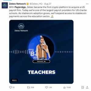 Zebec Partnershi with PayBridge