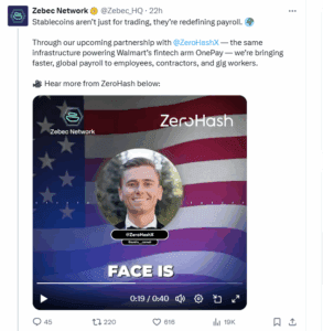 Zebec Partners With ZeroHash