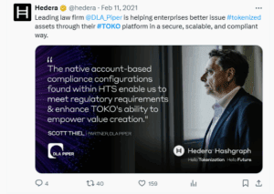 TOKO platform choose Hedera